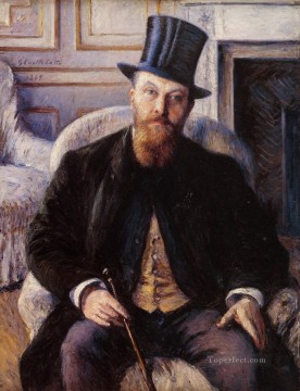  Caillebotte Lienzo - Retrato de Jules Dubois Gustave Caillebotte